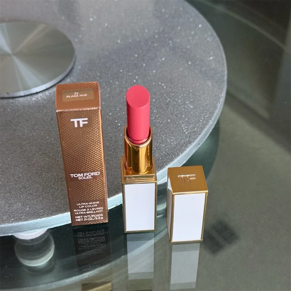 Tom Ford Soleil Ultra-Shine Lipstick 33 Plage Nue Glossy Shine w/ Box